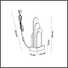 картинка ODEON LIGHT 5437/12TL HIGHTECH ODL_EX25 081 бронзовый брашинг/металл/смола под алебастр/акрил Настол