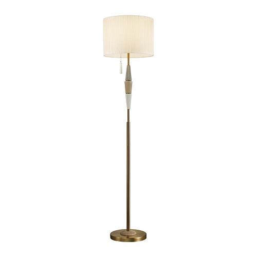 картинка ODEON LIGHT 5403/1FA CLASSIC ODL_EX24 119 бронзовый/светло-коричневый/кремовый/металл/керамика/ткань