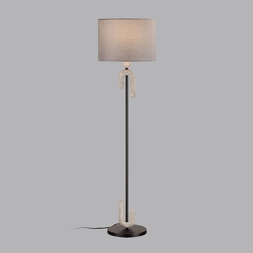 картинка ODEON LIGHT 5410/1FA MODERN ODL_EX24 115 черный матовый/серый /металл/полирезин/ткань Торшер E27 1*6