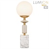 картинка LUMION 6580/1T CLASSI LN26 36 французское золото, серый/белый металл, керамика/стекло Лампа настольн