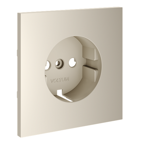 картинка Voltum Накладка для розетки с заземлением, S70 (кашемир)