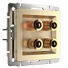 картинка WERKEL Акустическая розетка (шампань рифленый) W1185010