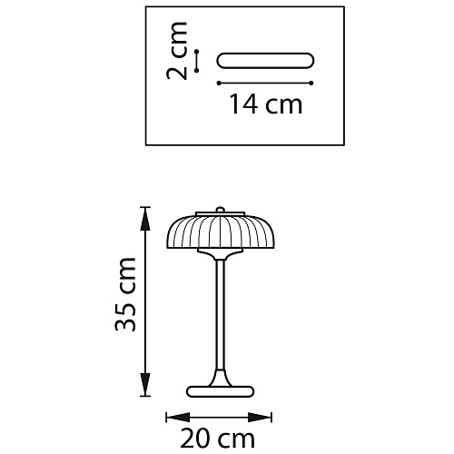 картинка Lightstar Настольная лампа Acrile  738973