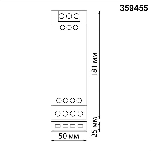 картинка NOVOTECH 359455 DRIVE NT24 112 серый Драйвер IP20 200W 24V EASY