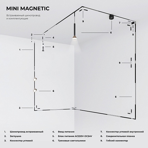 картинка Elektrostandard Гибкий коннектор Mini Magnetic 85173/00