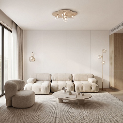картинка TK Lighting Потолочный светильник со стеклянными плафонами 11475