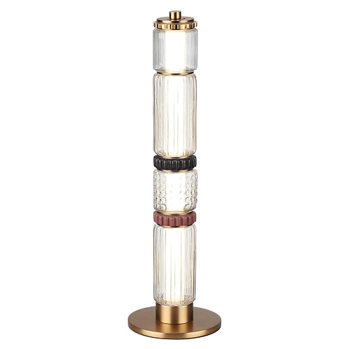 картинка ODEON LIGHT 5455/15TL L-VISION ODL_EX26 043 сатин.латунь/терракот/черный Настольная лампа LED 15W 40