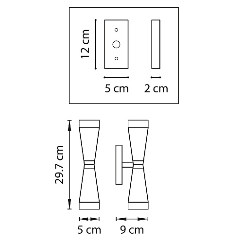 картинка Lightstar Бра Punto  807624