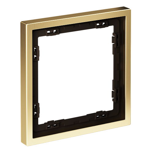 картинка Voltum Рамка металлическая на 1 пост, S70 Metal (латунь)