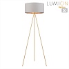 картинка LUMION 8077/1F NEOCLASSI LN26 466 золото/белый, металл/текстиль Торшер E27 1*60W 220V TAPIOKA