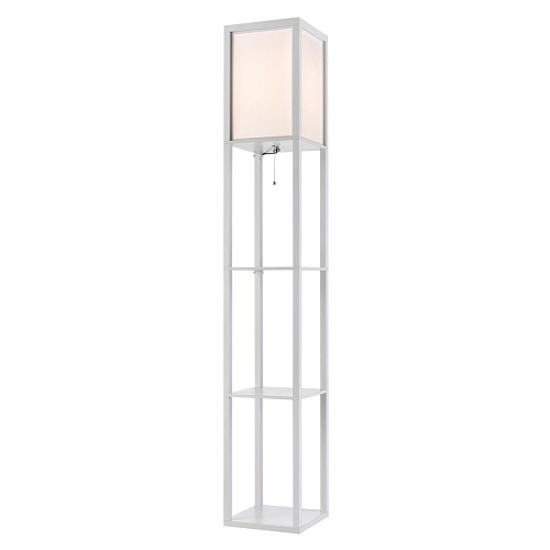 картинка LUMION 8089/1F COMFI LN26 459 белый, дерево/текстиль Торшер Е27 1*60W 220V PRACTIC