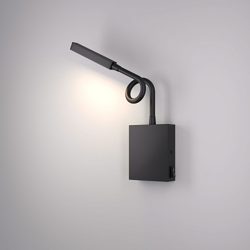 картинка Elektrostandard Светильник настенный светодиодный KNOB 40118/LED черный