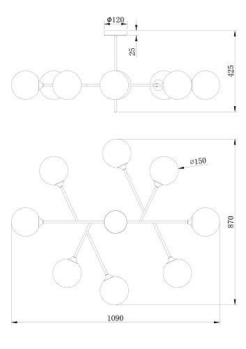картинка Freya Люстра Мэддисон / Maddison