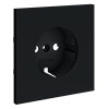 картинка Voltum Накладка для розетки с заземлением, S70 (графит)