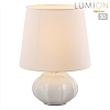 картинка LUMION 8145/1T MODERNI LN26 492 белый, керамика/текстиль Настольная лампа Е27 1*60W 220V HAMA