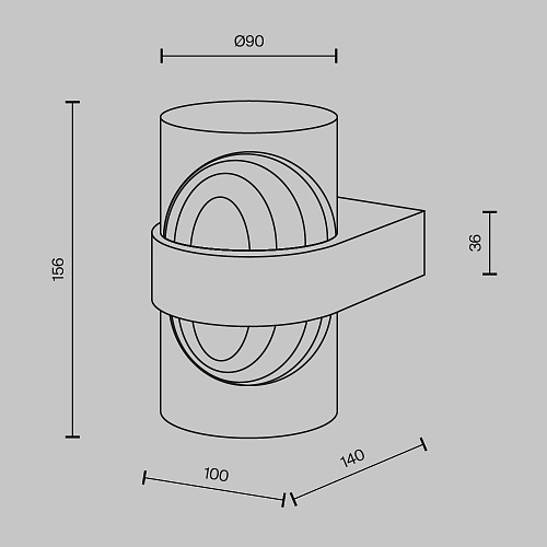 картинка Maytoni Настенный светильник (бра) Сакраменто / Sacramento 3000К 10Вт