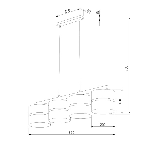 картинка TK Lighting Подвесной светильник 6576 Linobianco