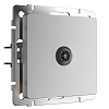 картинка WERKEL ТВ-розетка проходная серебряный W1184006