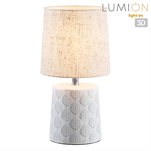 картинка LUMION 8158/1T MODERNI LN26 486 бежевый, керамика/текстиль Настольная лампа Е14 1*40W 220V TANITA