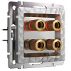картинка WERKEL Акустическая розетка (Hammaer серебряный) W1285006