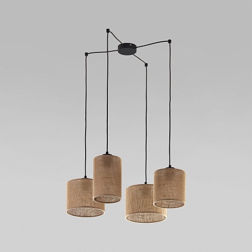 картинка TK Lighting Подвесной светильник с тканевым плафоном 6585