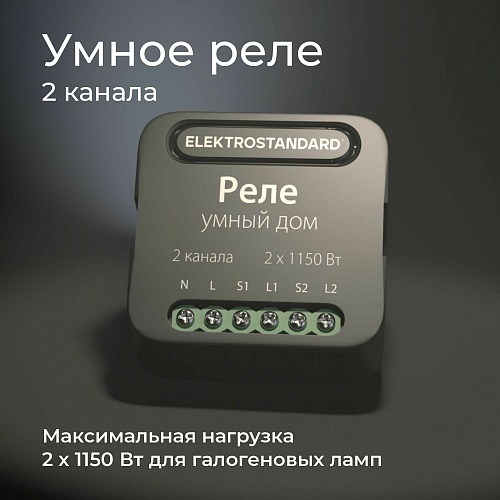 картинка Elektrostandard Умное двухканальное реле 76007/00
