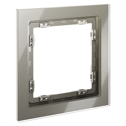 картинка Рамка стеклянная VOLTUM S70 на 1 пост, (шелк, стекло)