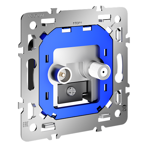 картинка Voltum Механизм розетки телевизионной оконечной TV+SAT, S70