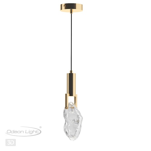 картинка ODEON LIGHT 4372/5L MIDCENT ODL23 239 античная бронза/металл/стекло Подвесной св-к IP20 LED 5W 200Лм