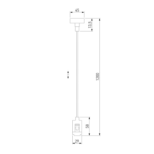 картинка Elektrostandard Esthetic Magnetic Подвесной комплект с вводом питания 1200 мм 85154/00