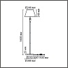 картинка LUMION 8274/1F CLASSI LN26 045 никель/белый/серый, металл/керамика/ткань Торшер Е27 1*60W 220V VERMO