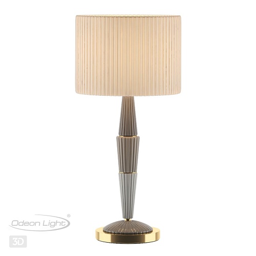 картинка ODEON LIGHT 5403/1T CLASSIC ODL_EX23 119 бронзовый/светло-коричневый/кремовый металл/керамика/ткань 