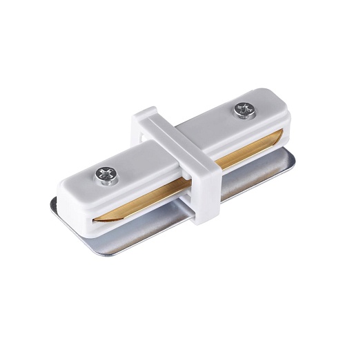 картинка NOVOTECH 135139 PORT NT22 233 белый Внутренний соединитель с токопроводом для однофазного двухжильно