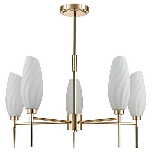 картинка LUMION 6518/5C MODERNI LN26 166 золотой Люстра потолочная G9 5*40W 220V SHIVON