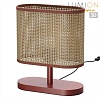 картинка LUMION 8202/1T COUNTY LN26 512 кофейный/коричневый, дерево/текстиль Настольная лампа E27 1*60W 220V 