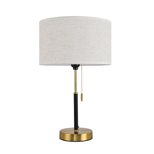 картинка LUMION 8358/1T CLASSI LN26 521 медь/черный/белый, металл/текстиль Настольная лампа E27 60W 220V IRIS