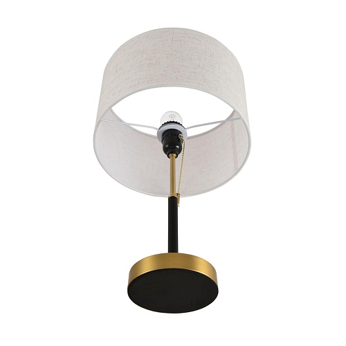 картинка LUMION 8358/1T CLASSI LN26 521 медь/черный/белый, металл/текстиль Настольная лампа E27 60W 220V IRIS