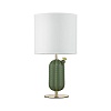 картинка ODEON LIGHT 5425/1T MODERN ODL_EX24 099 золотой/зеленый/белый/металл/керамика/ткань Настольная лампа