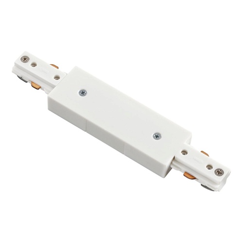 картинка NOVOTECH 135004 PORT NT18 255 белый Соединитель с токопроводом для однофазного трехжильного шинопров