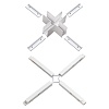 картинка NOVOTECH 135127 SHINO NT21 043 белый Соединитель с токопроводом для шинопровода Х-образный IP20 48V 