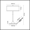картинка ODEON LIGHT 5064/2T MODERN (В 2-х КОРОБКАХ) ODL24 203 античн.бронза/серо-беж./металл/натур.камен."шп