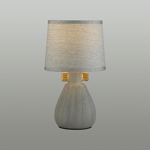 картинка LUMION 5666/1T MODERNI LN26 488 серый Настольная лампа E14 40W 220V FUSAE