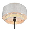 картинка LUMION 8043/1F MODERNI LN26 338 черный/серый/бежевый, металл/текстиль/ротанг Торшер Е27 1*60W 220V L