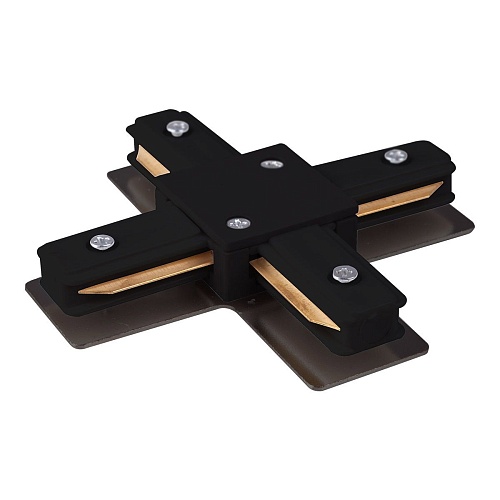 картинка Elektrostandard Коннектор X-образный для однофазного шинопровода черный TRC-1-1-X-BK