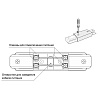 картинка Denkirs Гибкий коннектор  TR2103-WH