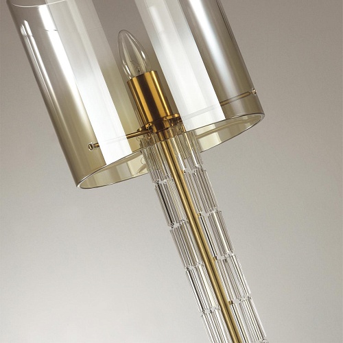 картинка ODEON LIGHT 4886/1F HALL ODL_EX23 153 бронзовый/янтарн./металл/стекло Торшер E27 1*40W NICOLE