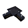 картинка Elektrostandard Коннектор угловой для однофазного встраиваемого шинопровода черный TRCM-1-1-L-BK