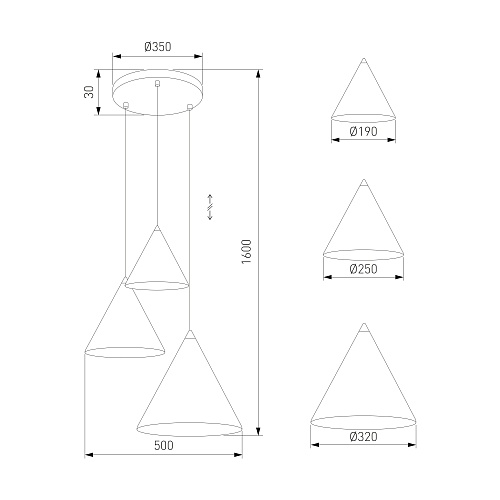 картинка TK Lighting Подвесной светильник 6633 Cono