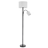 картинка LUMION 8042/2FY УЦЕНКА(НЕВОЗВРАТНЫЙ ТОВАР) MODERNI LN25 000 черный/белый, металл/текстиль Торшер Е27