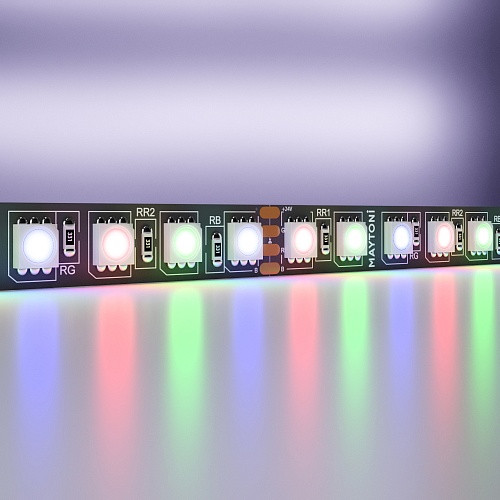 картинка Maytoni Светодиодная лента 24В 5050 21Вт/м Цветная (RGB) 5м IP20 Black